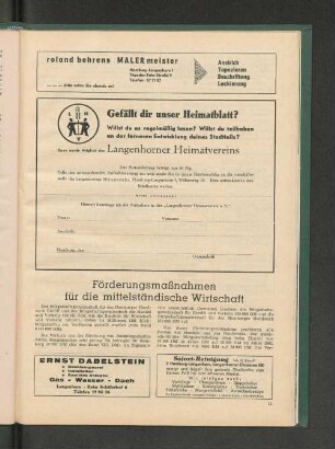 Förderungsmaßnahmen für die mittelständische Wirtschaft