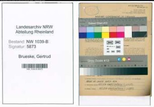 Entnazifizierung Gertrud Brueske , geb. 09.01.1920 ()
