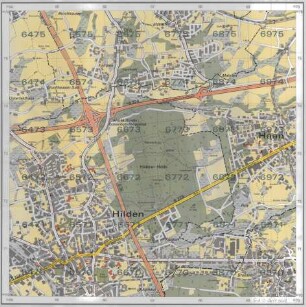 Stadtkarte Düsseldorf in 16 Blättern, Blatt 6470