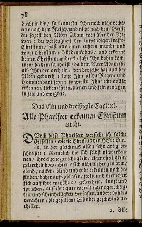 Das Ein und dreißigste Capittel. - Das Neun und dreißigste Capittel.