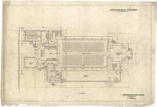 Bestelmeyer, German; Nürnberg (Bayern); Ev. Friedenskirche St. Johannes - Mappe 1: Grundriss EG