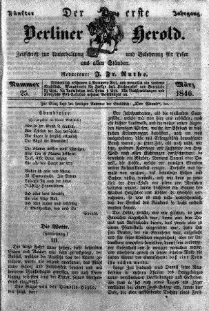 Nummer 25, März 1846
