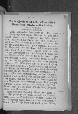 Stelle - Forst Buchwedel - Ramelsloh - Bendestorf - Kleckerwald - Klecken.