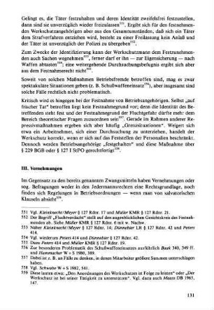 III. Vernehmungen