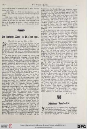 9: Münchener Kunstbericht