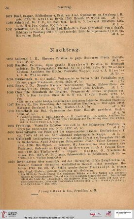 Nachtrag (Nr. 1082 - 1105)
