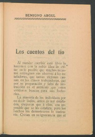 Los cuentos del tio