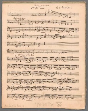 "Variations - vl, orch (strings); op. 2". - BSB Mus.Schott.Ha 7090-6