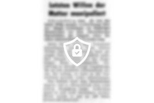 Letzten Willen der Mutter manipuliert