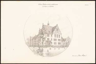 Höhere Töchterschule Essen: Perspektivische Ansicht