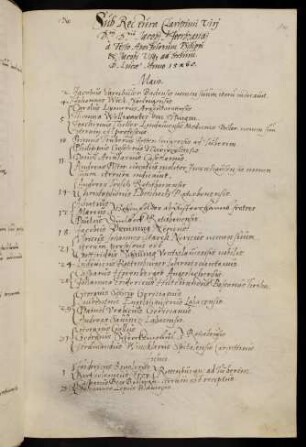 Sommerhalbjahr 1568. Rektorat Jakob Heerbrand