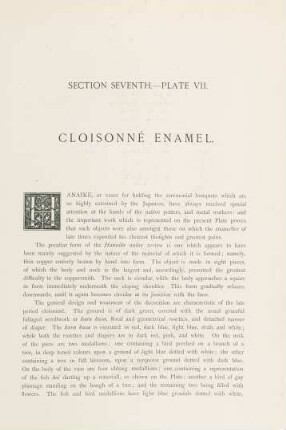Plate VII. Cloisonné enamel