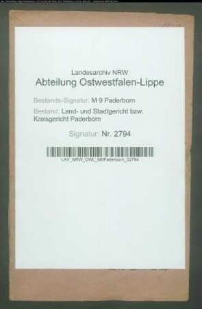 Erblasser: Hake, Theresia: