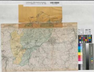 Oestrich (Iserlohn) - Letmathe (Iserlohn) Gemeindegrenzen 1902 1 : 25 000 51/33 x 59 Einzeichnung in Druck Regierung Arnsberg Nr. 17779