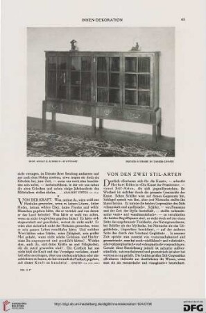 35: Von den zwei Stil-Arten
