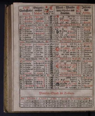 1737. Verbesserter Majus.