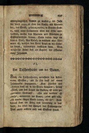 ¬Der¬ Taschenspieler und der Bauer