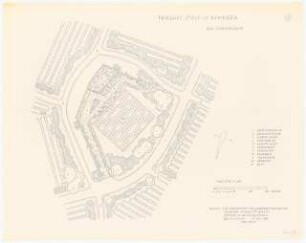 Friedhof Stolp: Grundriss Ehrenfriedhof 1:200