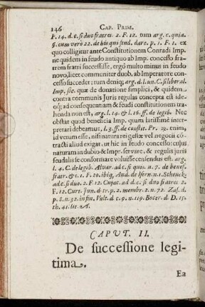 Caput II. De successione legitima.