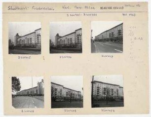 Bauabschnitt B der Karl-Marx-Allee. Berlin, Friedrichshain, Karl-Marx-Allee (vor 1961 Stalinallee)