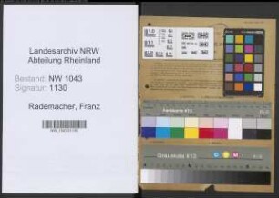 Entnazifizierung Franz Rademacher , geb. 11.06.1912 (Angestellter)