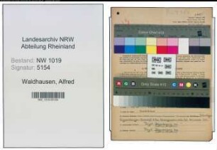 Entnazifizierung Alfred Waldhausen , geb. 12.03.1921 (Kaufmaennischer Angestellter)