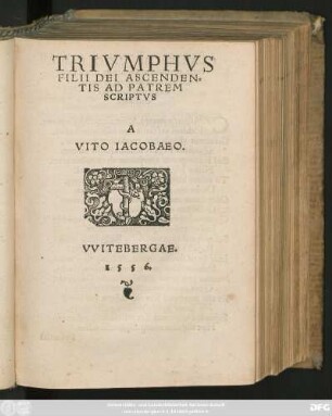 TRIVMPHVS || FILII DEI ASCENDEN=||TIS AD PATREM || SCRIPTVS || A || VITO IACOBAEO.||