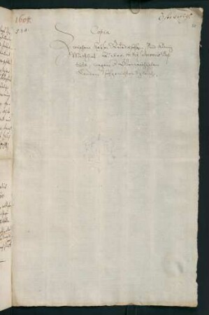 50r-55v, Nr. 584: 1608, Österreich. Copia zwischen Kayser Rudolphen und König Mathias a. 1608...