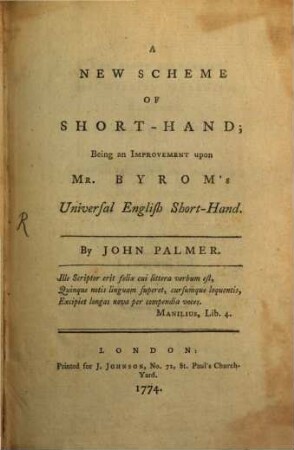 A New Scheme of Short-Hand