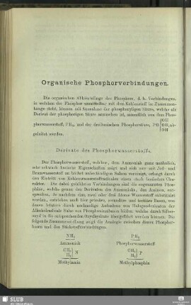 Organische Phosphorverbindungen