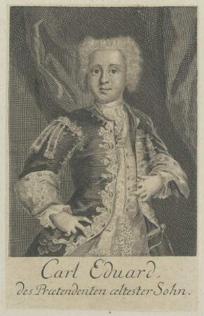 Bildnis des Carl Eduard, des Praetendenten aeltester Sohn