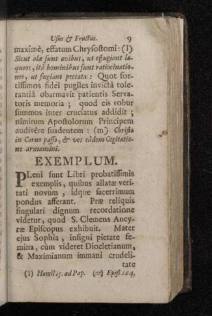 Exemplum. [De sancto Clemente]