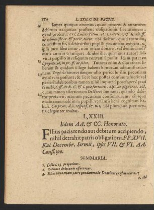 L. XXIII. Iidem AA. [et] CC. Honorato.