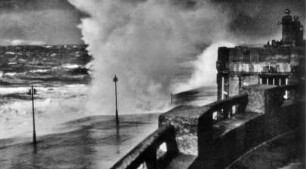 Sturmflut auf Borkum/Nordsee