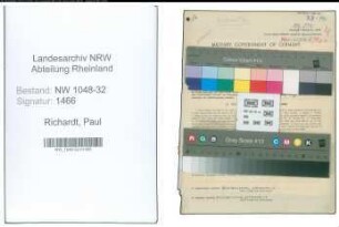Entnazifizierung Paul Richardt , geb. 10.06.1889 (Angestellter)