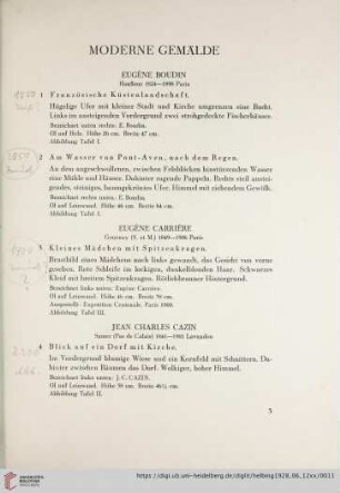 Moderne Gemälde (Nr. 1-32)