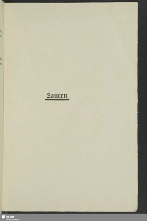 Saucen