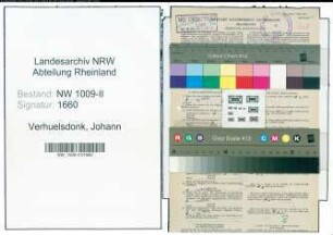 Entnazifizierung Johann Verhuelsdonk , geb. 27.08.1881 (Postass.)