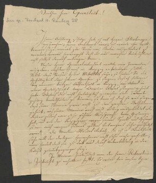 Brief an Herrn Cspernstedt : 10.03.1817
