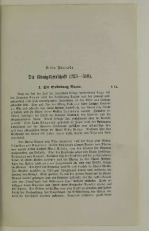 Erste Periode. Die Königsherrschaft (753-510)