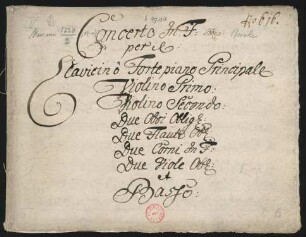 Konzerte; cemb, orch, bc; F-Dur; MunB deest