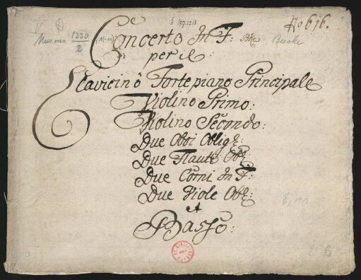 Konzerte; cemb, orch, bc; F-Dur; MunB deest