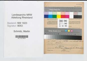 Entnazifizierung Martin Schmitz , geb. 01.02.1894 (Buchhalter)