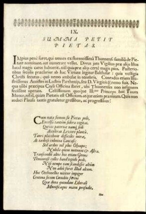 IX. Summa Petit Pietas.