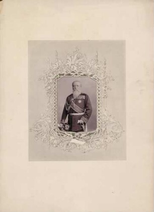 Großherzog Friedrich I. in Uniform, Kniestück.
