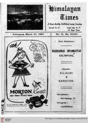 No. XXXII (31 March 1957)