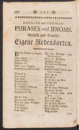 English and German Phrases and Idioms. Englisch und Deutsche Eigene Redensarten.