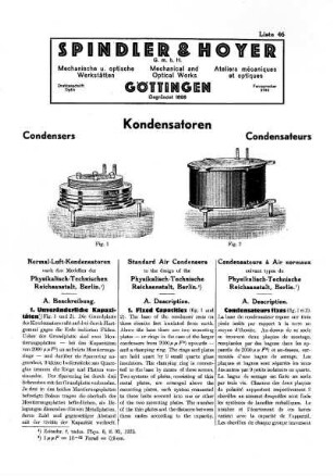 Liste 46: Kondensatoren
