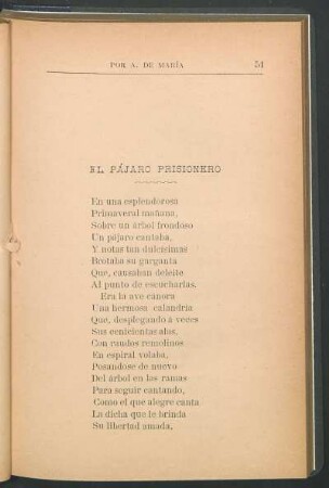 El pájaro prisionero