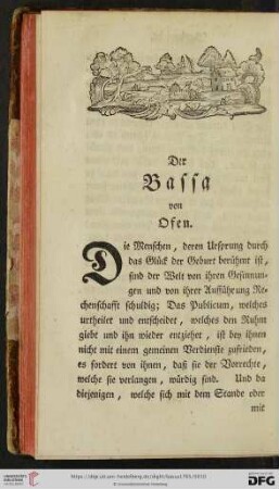 Der Bassa von Ofen